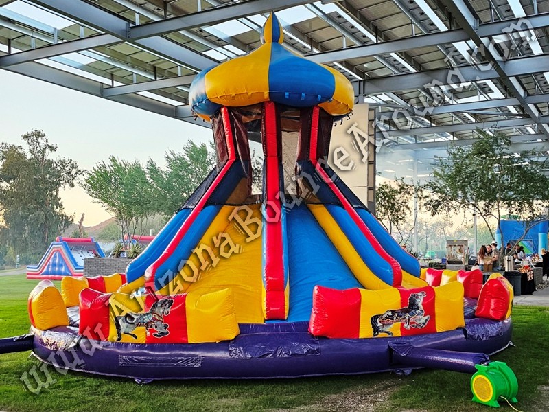 Carnival themed inflatable slide rental Phoenix Arizona